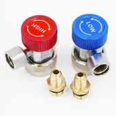 R134A Quick Coupler Connector Adapter For AC Auto Car Air Conditioner Refrigeration Freon charging H